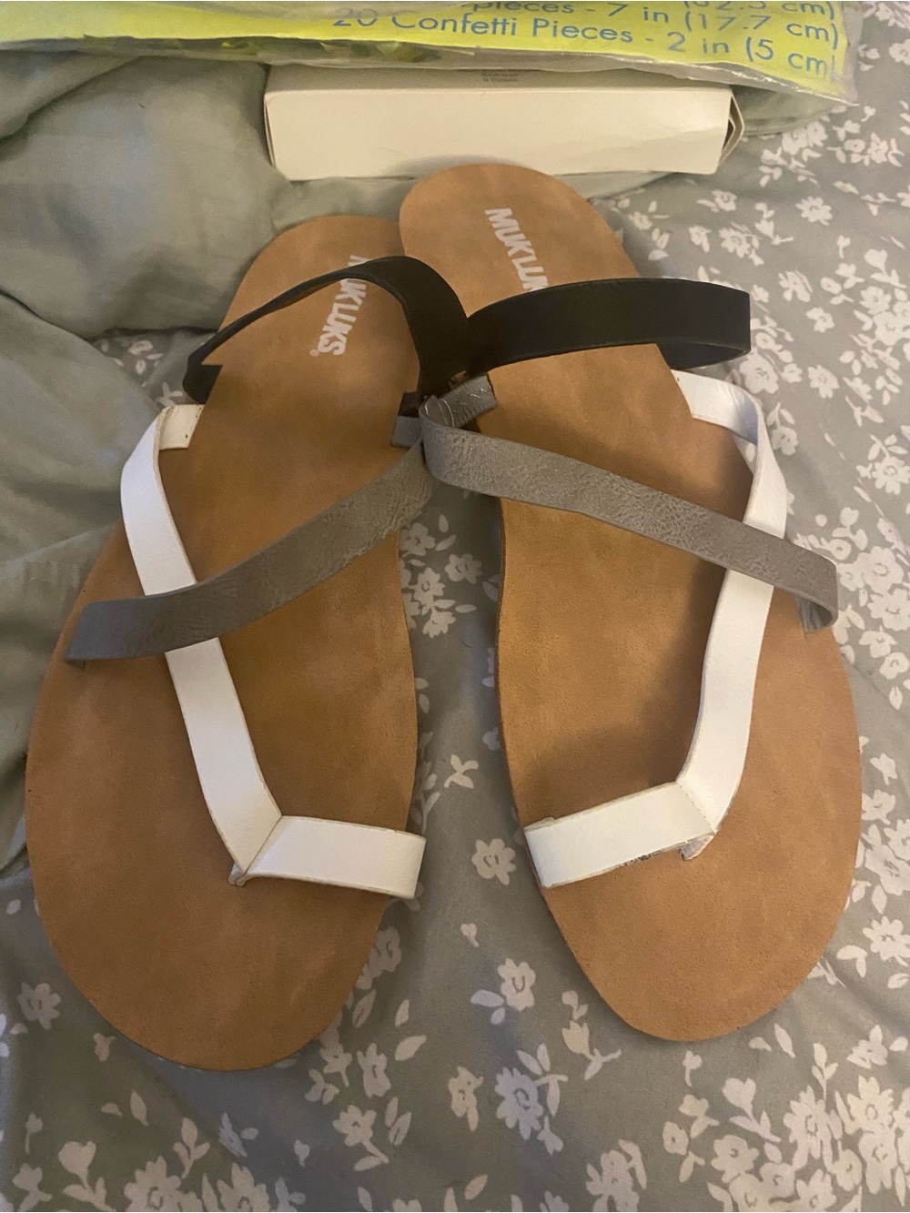 Sperry Women's White Black Gray Strappy Sandals